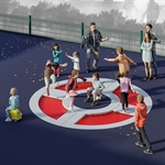 Trampolin modutramp® «circle 90»